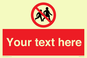 Custom No Children Sign